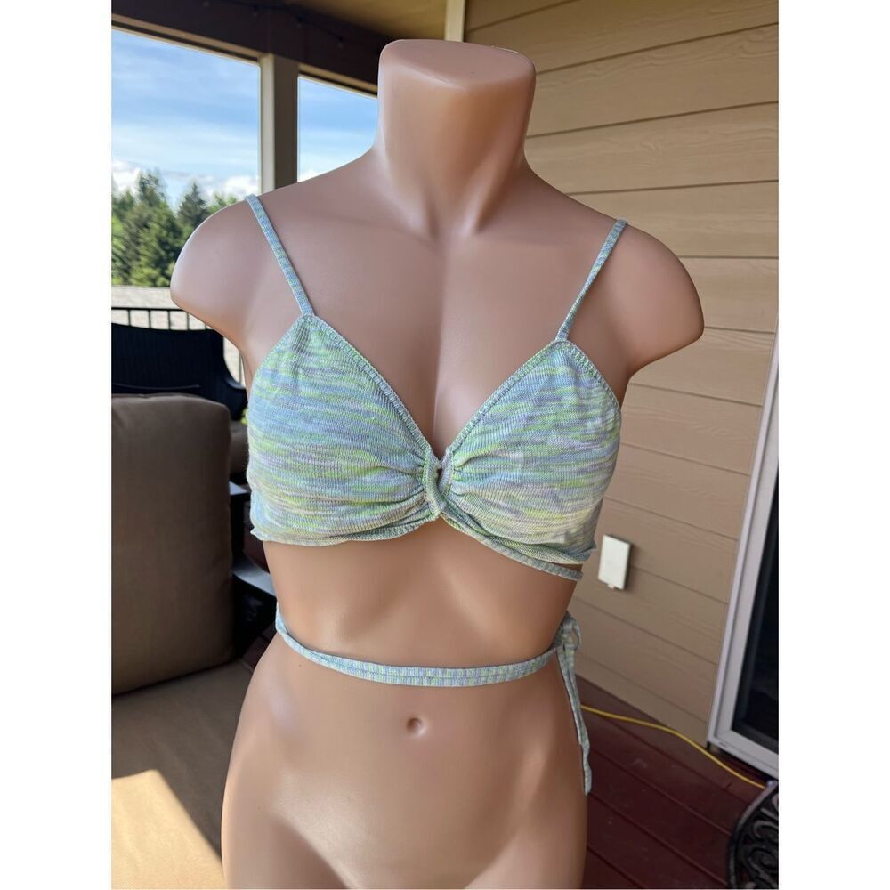 Callahan Knitwear Halter Brallette Green